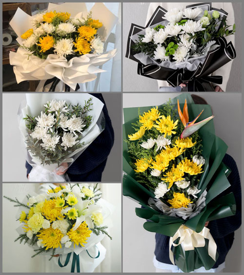 广东湛江市吴川市振文镇山圩村白事花束代送